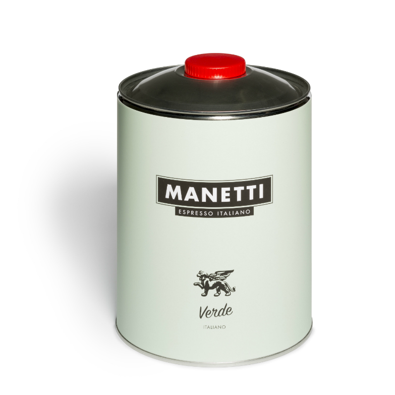 puppy Kent Afgekeurd Manetti Verde ORO Koffiebonen blik doos 2x3,0kg | De Klok Dranken